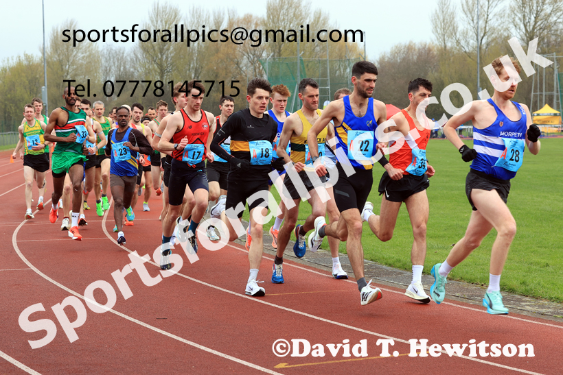 Senior Mens 12 Stage Road Relay, 2026 Northern Mens 12 and Womens 6 Stage Road Relays and Young Athletes 5k, Sheepmount Stadium, Carlisle. Photo: David T. Hewitson/Sports for All Pics